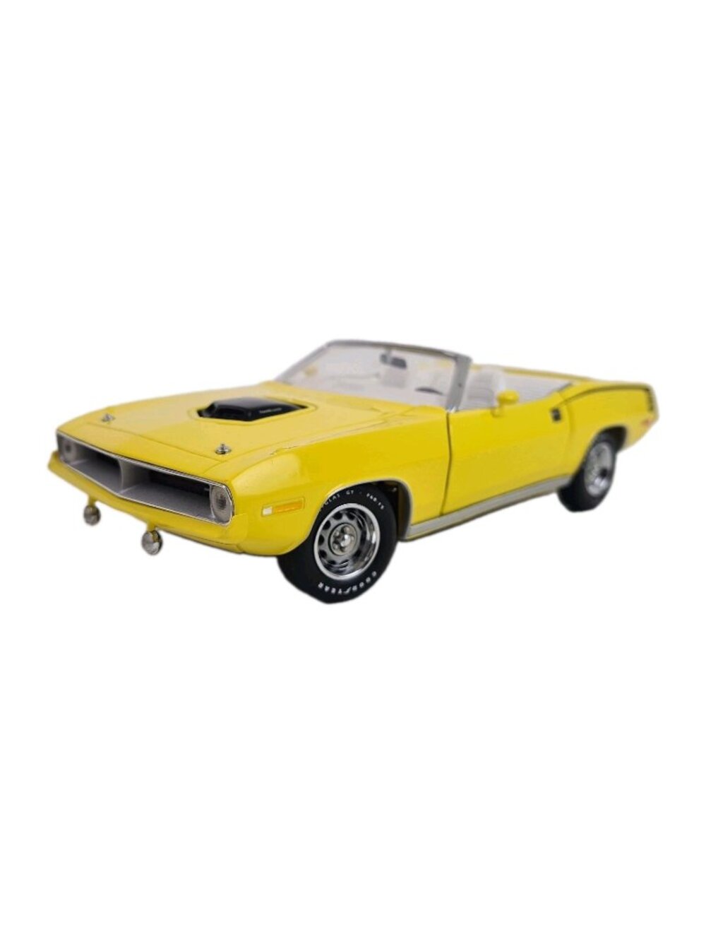 Franklin Mint 1970 Plymouth HemiCuda Chrysler #957 Yellow 1:24 DieCast B11C403